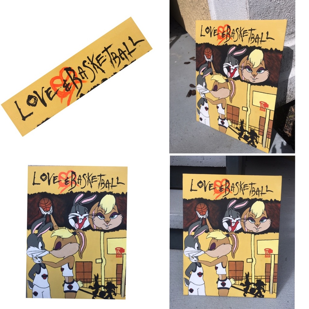 Love & basketball w bugs bunny & lola #artwork